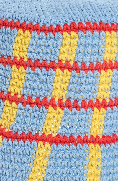 Shop Memorial Day Plaid Crochet Bucket Hat In Blue