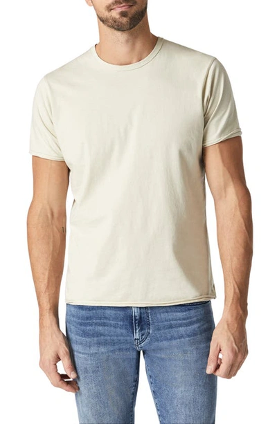 Shop Mavi Jeans Raw Edge Cotton T-shirt In Pelican