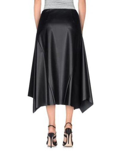 Shop Cedric Charlier Knee Length Skirts In Black
