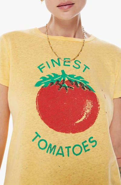 Shop Mother The Sinful Short Sleeve Graphic T-shirt In Fnt - Finest Tomatoes