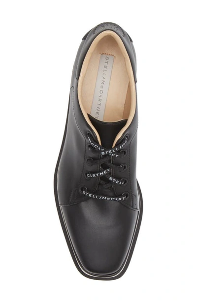 Stella Mccartney Sneakelyse Vegan Logo Platform Loafers In 1065 Black/ White