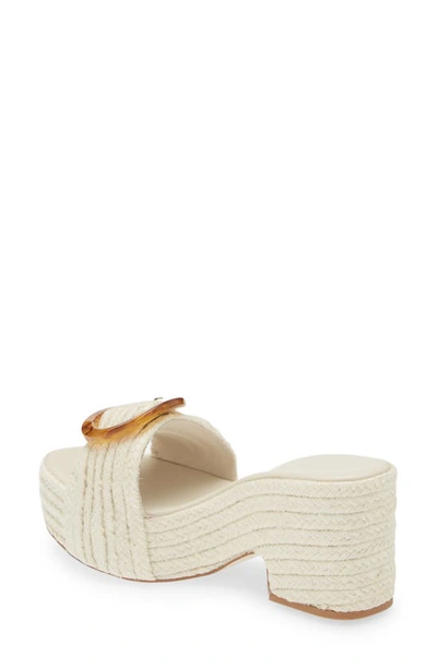 Shop Cult Gaia Cleia Braided Jute Platform Sandal In Off White