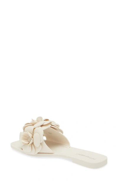 Shop Jeffrey Campbell Floralee Slide Sandal In Cream