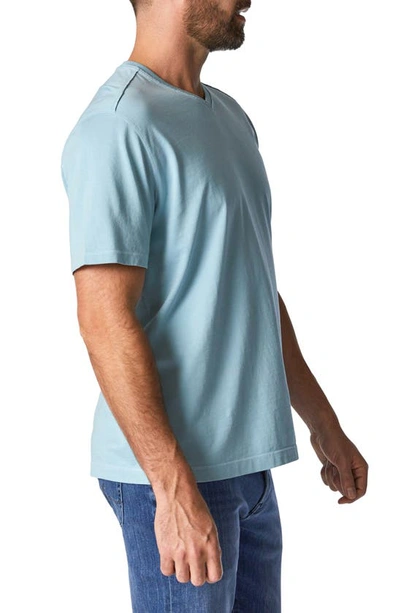 Shop 34 Heritage Deconstructed V-neck Pima Cotton T-shirt In Forget-me-not