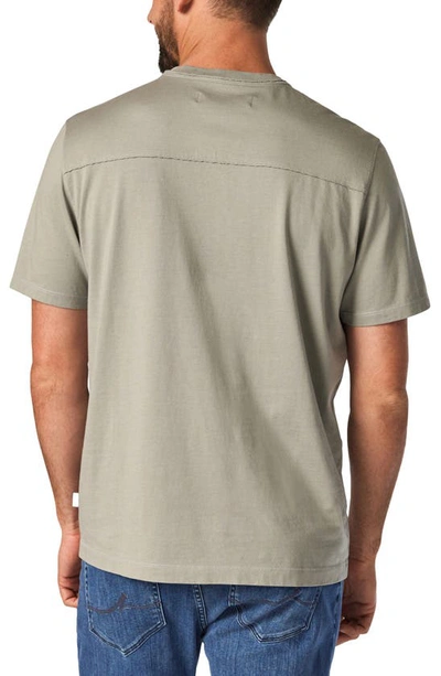Shop 34 Heritage Deconstructed V-neck Pima Cotton T-shirt In Wild Dove