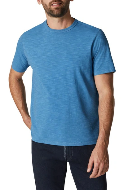 Shop 34 Heritage Slub Cotton Crewneck T-shirt In Vallarta Blue