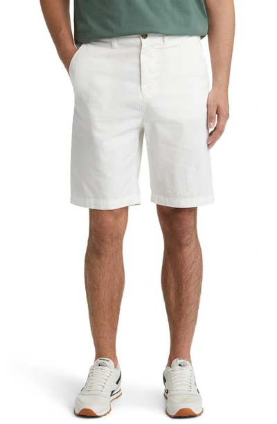 Shop North Sails Flat Front Stretch Cotton Shorts In White