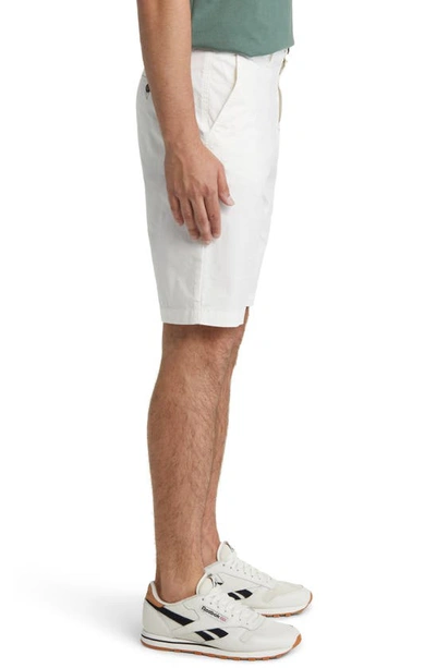 Shop North Sails Flat Front Stretch Cotton Shorts In White