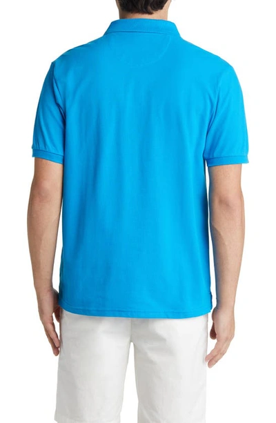 Shop North Sails Cotton Polo In Turquoise