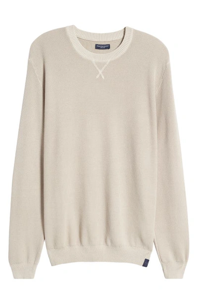 Shop North Sails Honeycomb Cotton Sweater In Beige