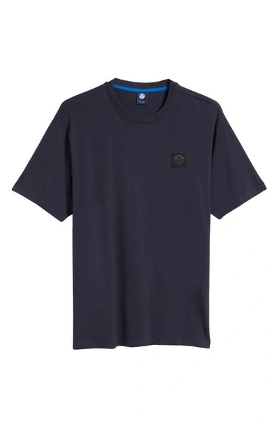 Shop North Sails Logo Patch T-shirt In Navy