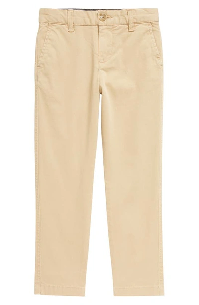 Shop Nordstrom Kids' Slim Stretch Flat Front Chinos In Tan Stock