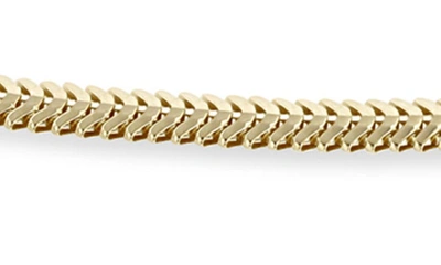 Shop Zoë Chicco 14k Gold Flat Snake Chain Bracelet In 14k Yellow Gold