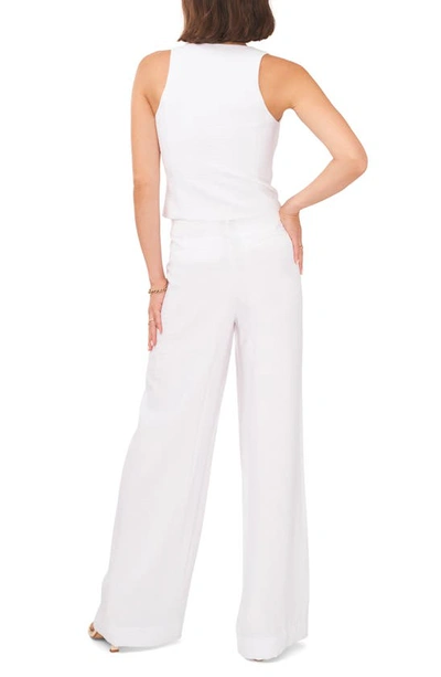 Shop 1.state Side Button Tab Wide Leg Pants In Ultra White
