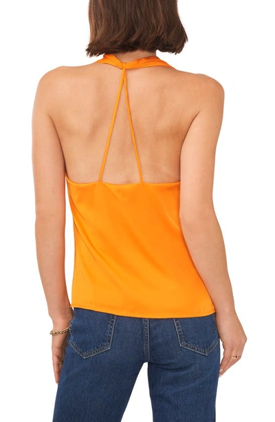 Shop 1.state V-neck Halter Top In Russet Orange