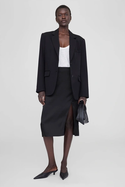 Shop Anine Bing Jolin Skirt In Black