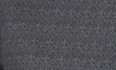 7 Diamonds Monti Geo Print Short Sleeve Performance Button-up Shirt In Charcoal