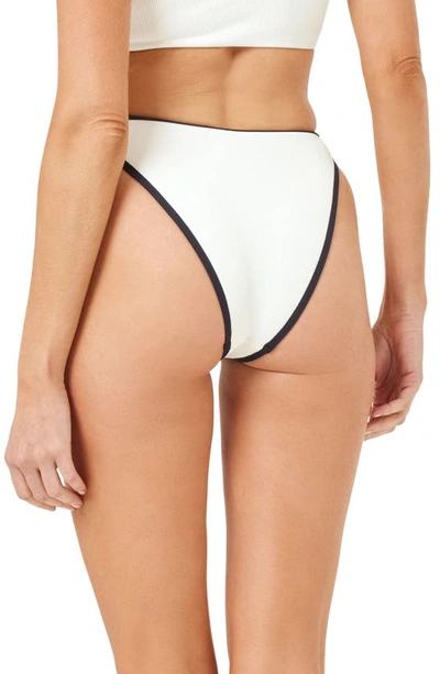 Shop L*space Nora Bitsy Bikini Bottoms In Cream/ Black