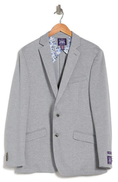 Shop Savile Row Co Textured Neat Knit Sport Coat In Grey