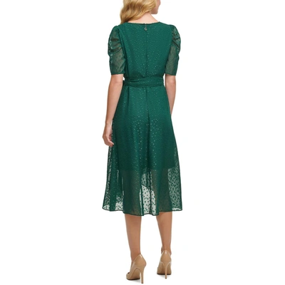 Tommy Hilfiger Monogram Paisley-print Midi Dress In Grey