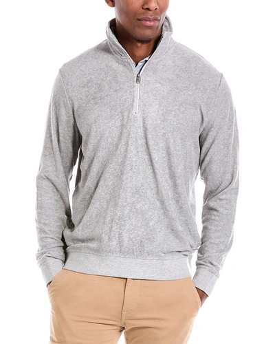 Shop Onia Towel Terry Pullover In Grey