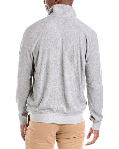 Shop Onia Towel Terry Pullover In Grey