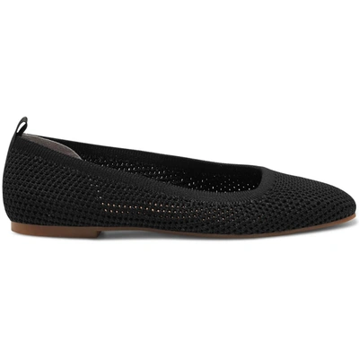 Shop Lucky Brand Daneric Womens Perforated Square Toe Ballet Flats In Black