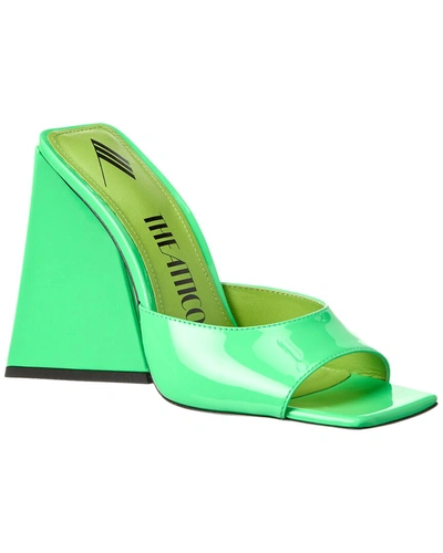 Shop Attico Devon Patent Sandal In Green