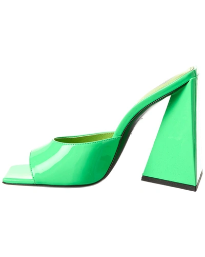 Shop Attico Devon Patent Sandal In Green