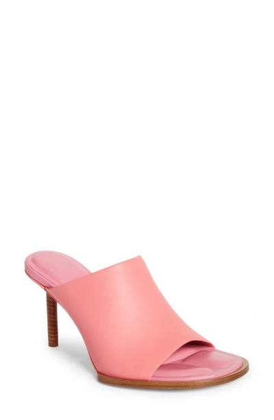 Shop Jacquemus Mismatched Slide Sandal In Pink