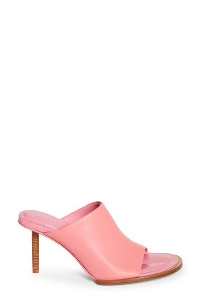 Shop Jacquemus Mismatched Slide Sandal In Pink