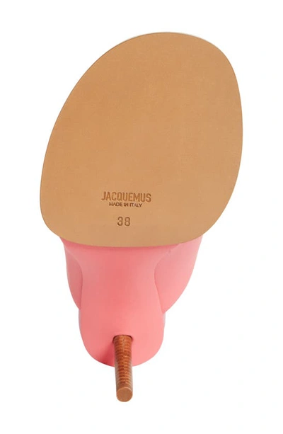 Shop Jacquemus Mismatched Slide Sandal In Pink