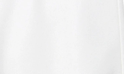 Shop Alice And Olivia Miranda Cap Sleeve Faux Leather Shirtdress In Ecru