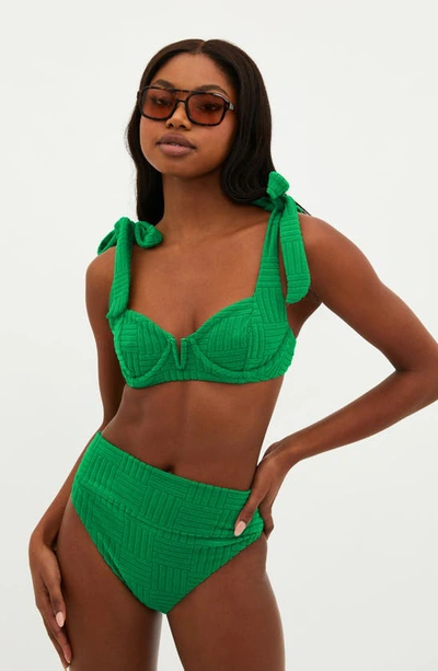 Beach Riot Blair Underwire Bikini Top In Jelly Bean Green