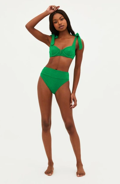 Shop Beach Riot Blair Underwire Bikini Top In Jelly Bean Green