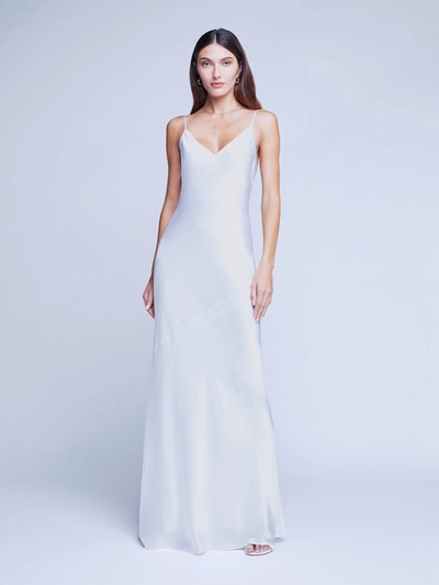 L Agence Serita Dress In White