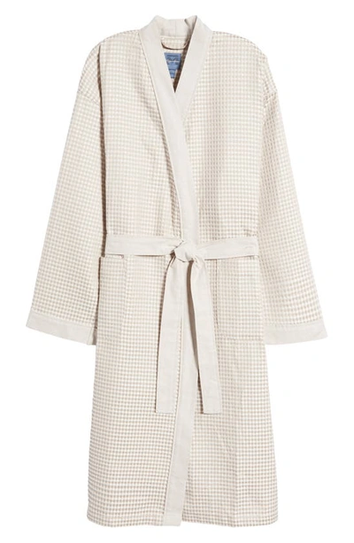 Majestic La Paz Cotton Robe In Sand