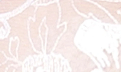 Shop Mapalé Floral Embroidered Mesh Wireless Bra, Garter Belt & Tanga Thong Set In White
