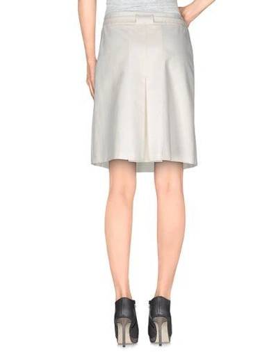 Shop Maurizio Pecoraro Knee Length Skirt In White