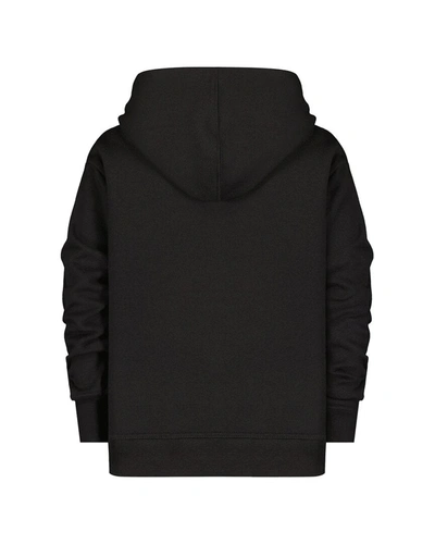 Shop New Balance Fleece Pullover Hoodie In Black