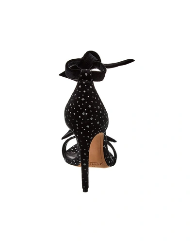 Shop Alexandre Birman Clarita 100 Velvet Sandal In Black