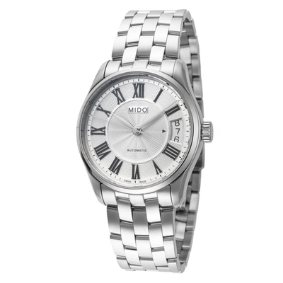 Shop Mido Women's Belluna Ii 33mm Automatic Watch In Silver