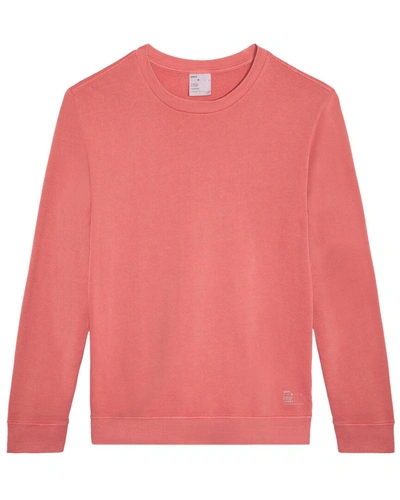 Shop Onia Garment Dye French Terry Crewneck Shirt In Pink