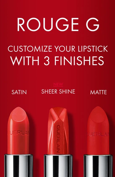 Shop Guerlain Rouge G Customizable Lipstick Shade In Dark Cherry