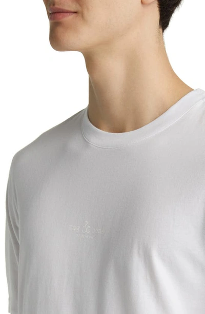 Shop Rag & Bone Theo Organic Cotton Graphic T-shirt In White