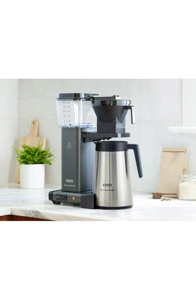 Shop Moccamaster Kbgt Thermal Coffee Brewer In Stone Grey
