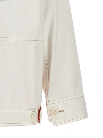 Shop Kenzo Workwear Casual Jackets, Parka White