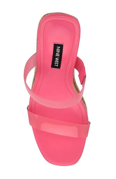 Shop Nine West Rapps Platform Wedge Sandal In Pink