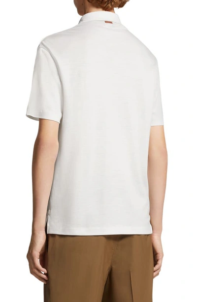 Zegna Pole In White