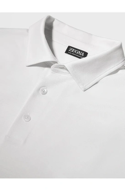 Zegna Pole In White